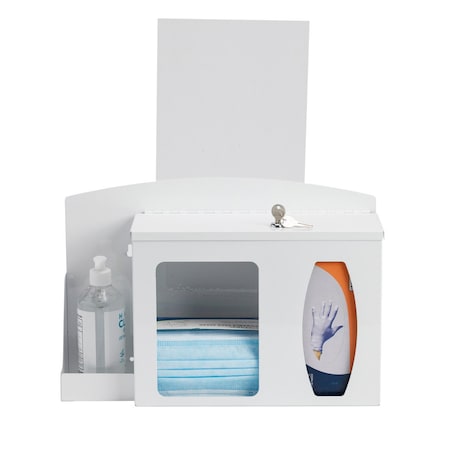 Brady Dispenser, Steel, , White , 21 in H x 18 in W x 5.25 in D 151721